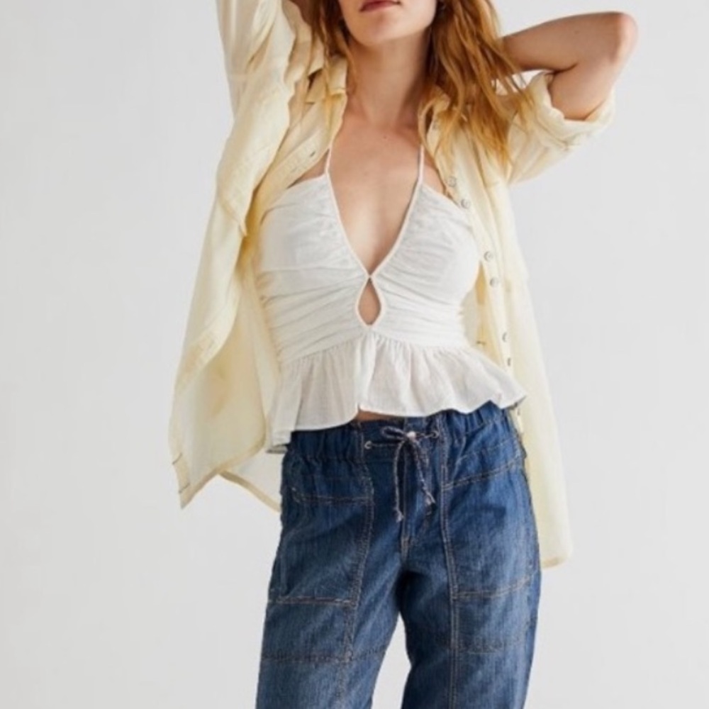 NWOT Free People Keyhole Tank